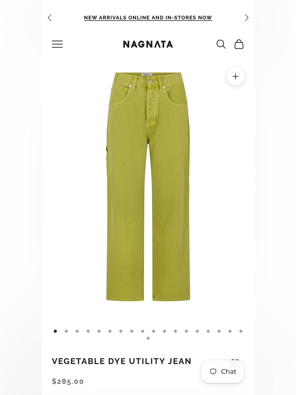 ISOO!!!!!! Nagnata Chartreuse Utility Jeans